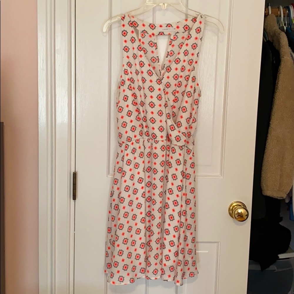 Lush White Patterned Dress